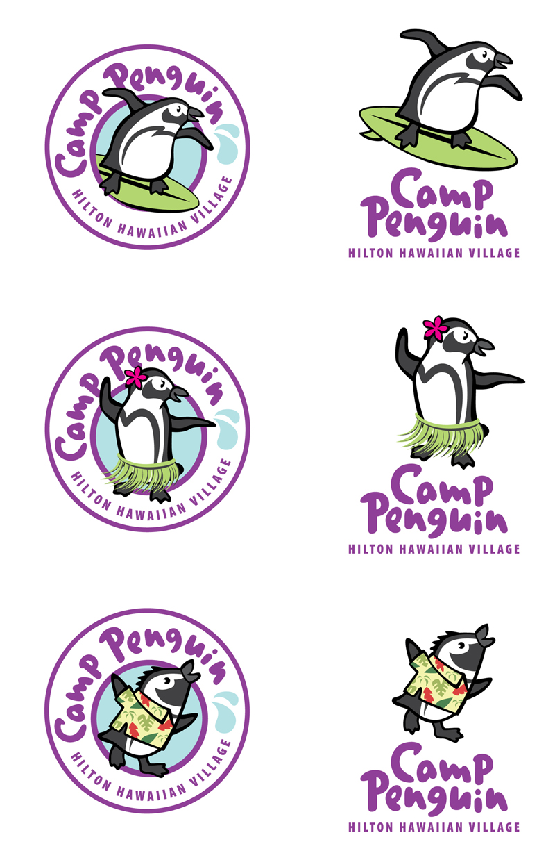 Camp Penguin Logos