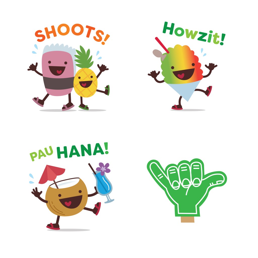 Alohamoji Character Illustrations