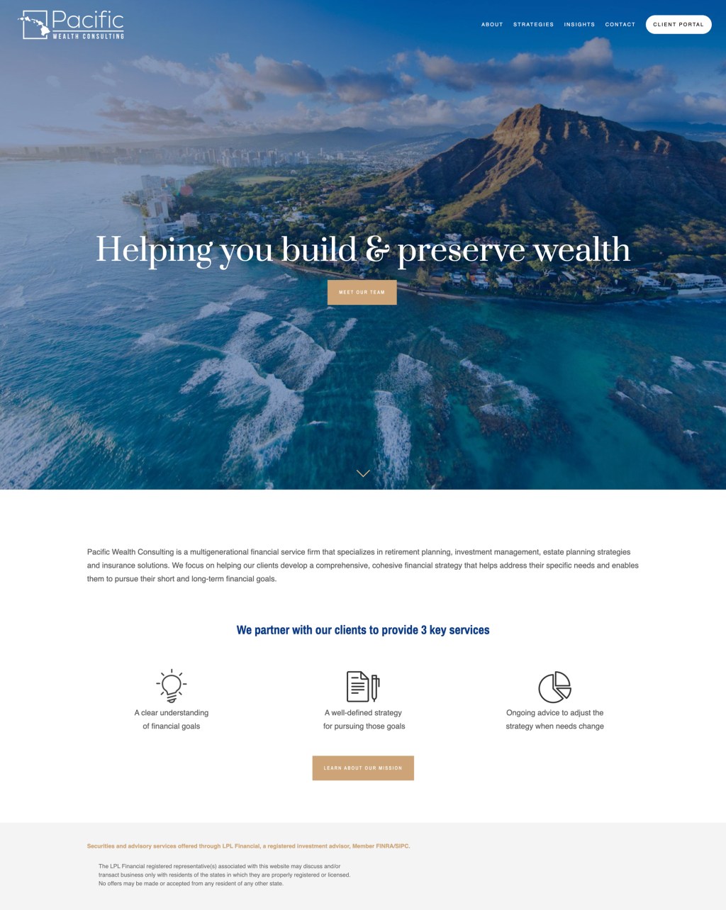Pacific Wealth Consulting Website&nbsp;Design